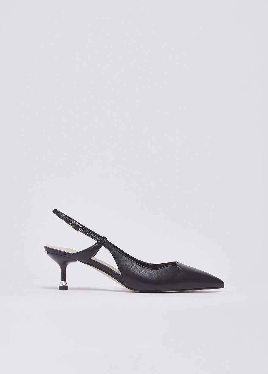 escarpins en cuir nappa
