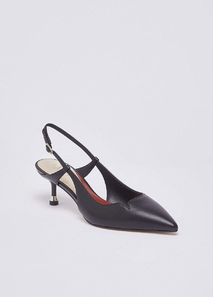 escarpins en cuir nappa