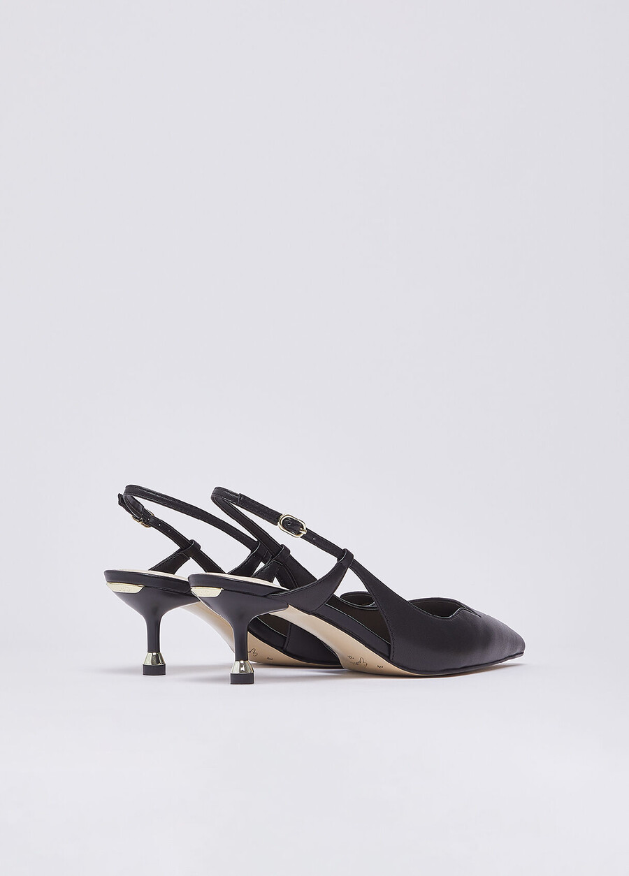 escarpins en cuir nappa