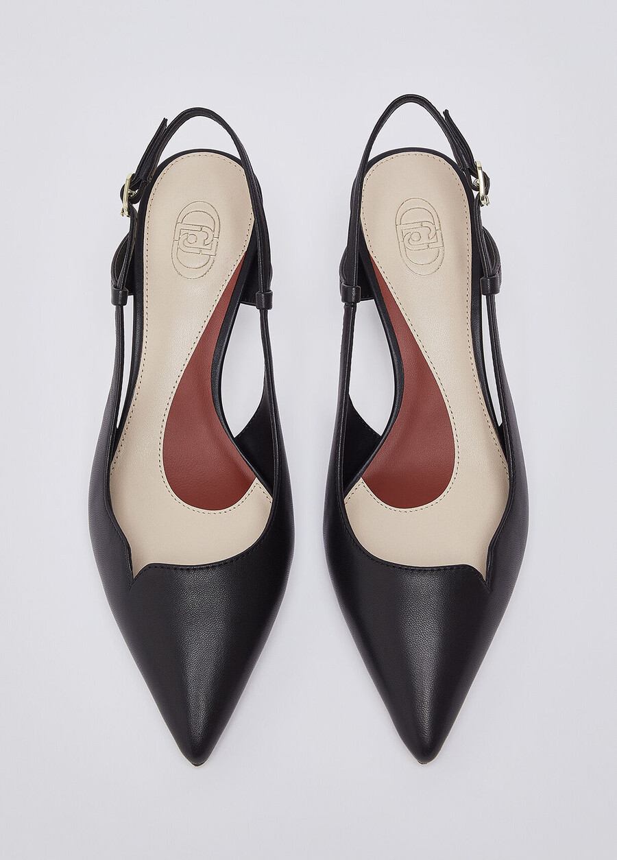 escarpins en cuir nappa