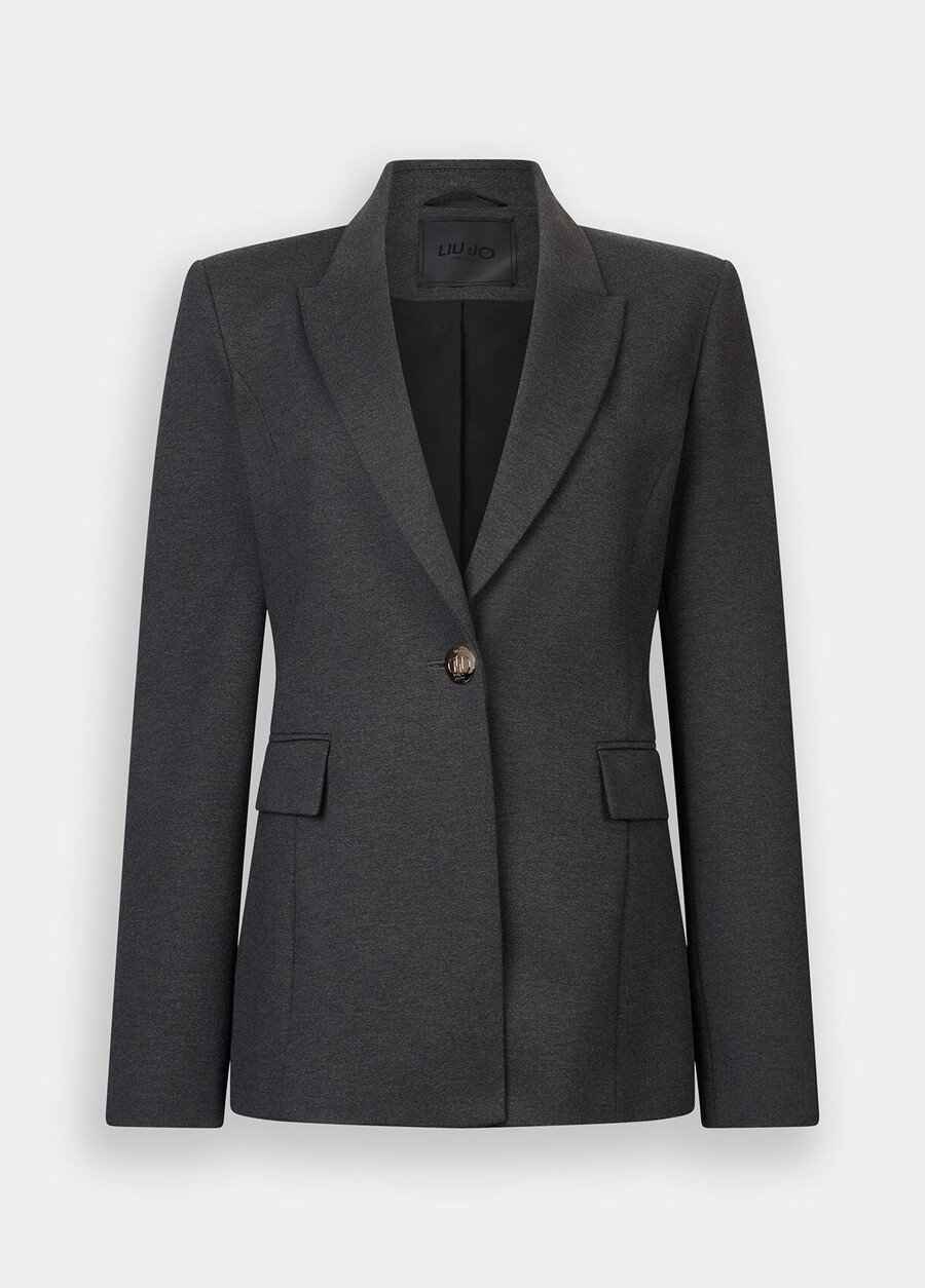 blazer avec détail de broche