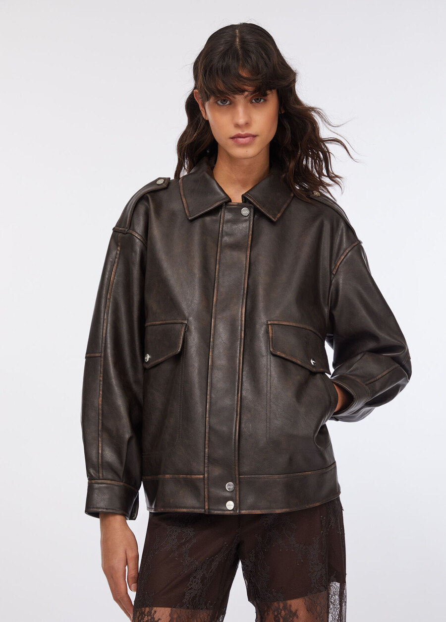 veste en tissu enduit