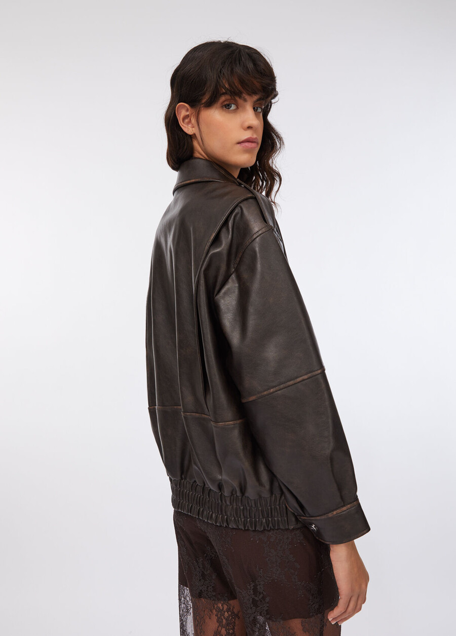 veste en tissu enduit