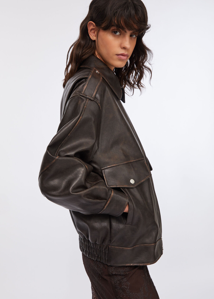 veste en tissu enduit