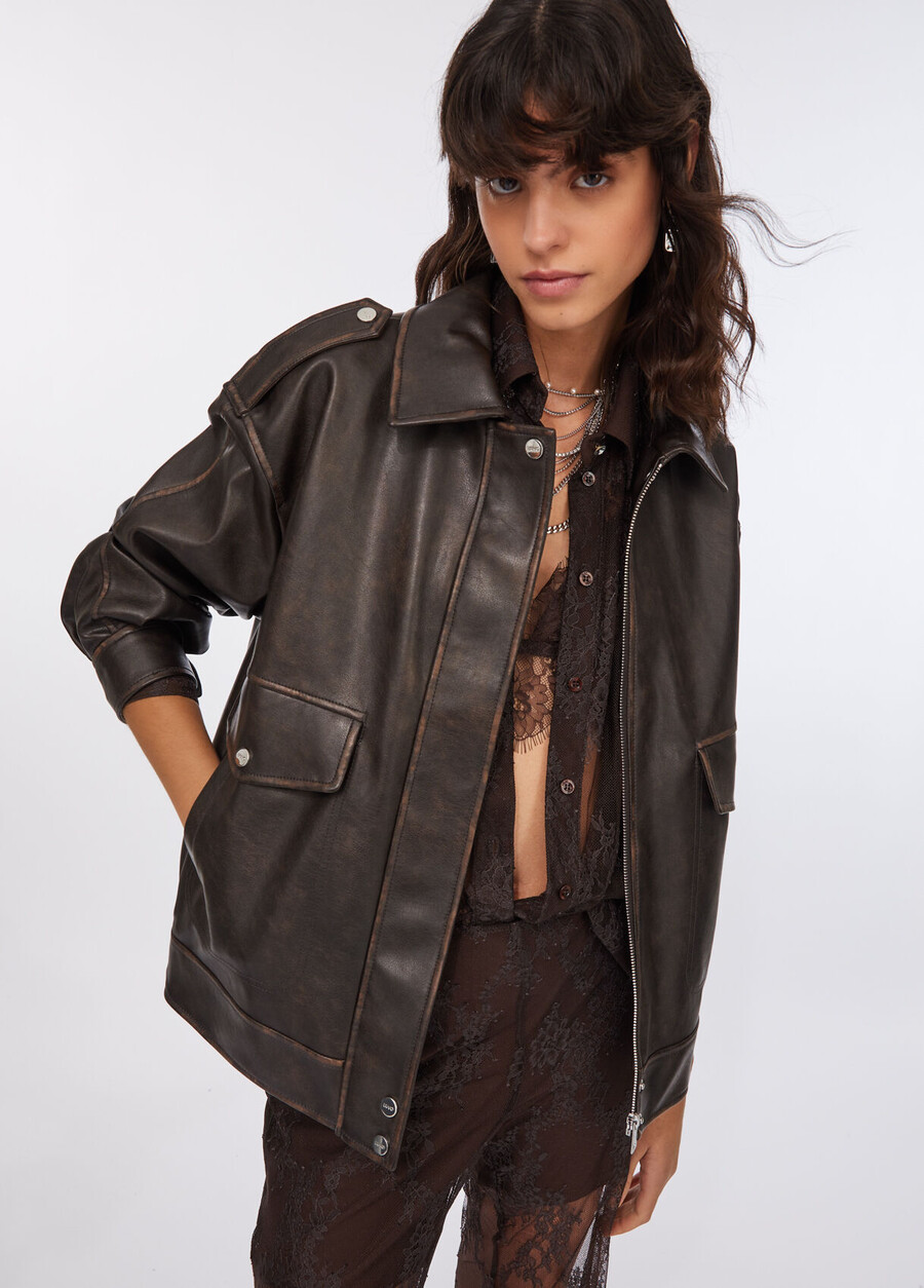 veste en tissu enduit