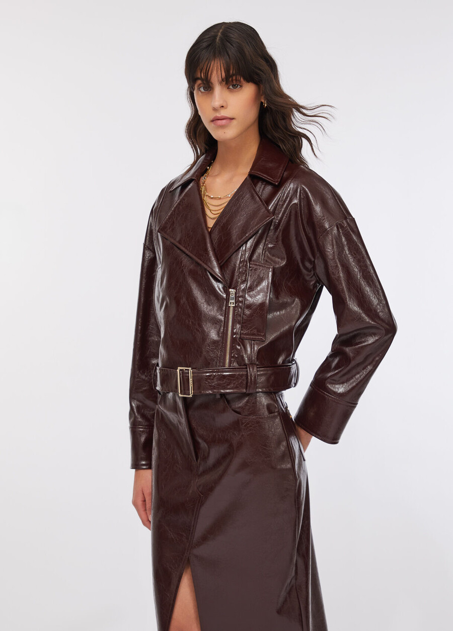 veste de motard brillante