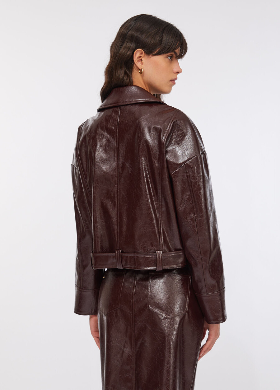 veste de motard brillante