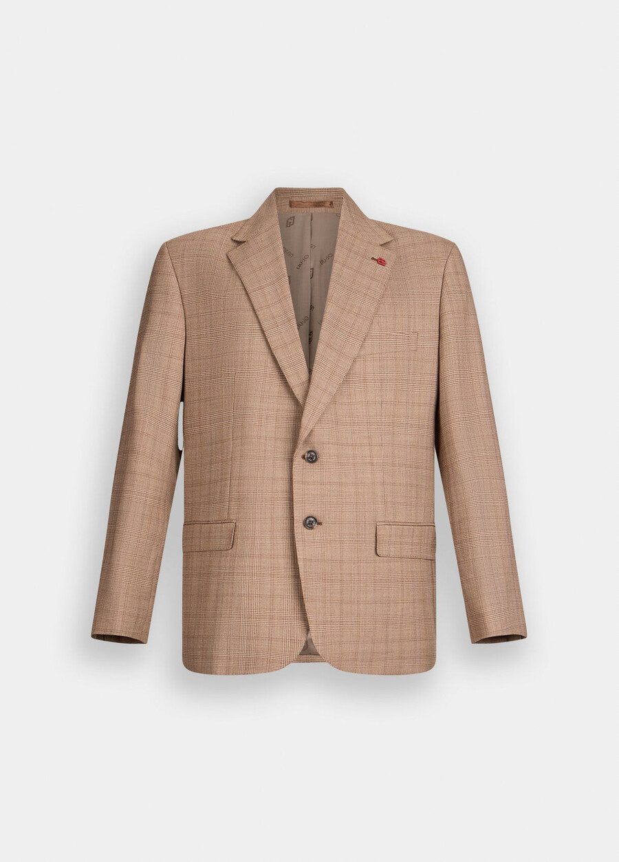 blazer en laine à carreaux prince de galles