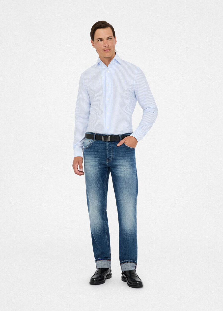 liu jo better jeans avec revers