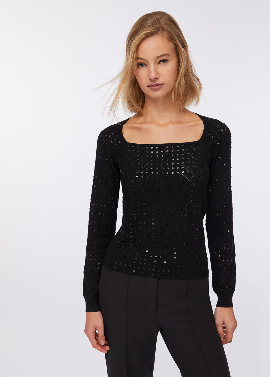 pull à paillettes