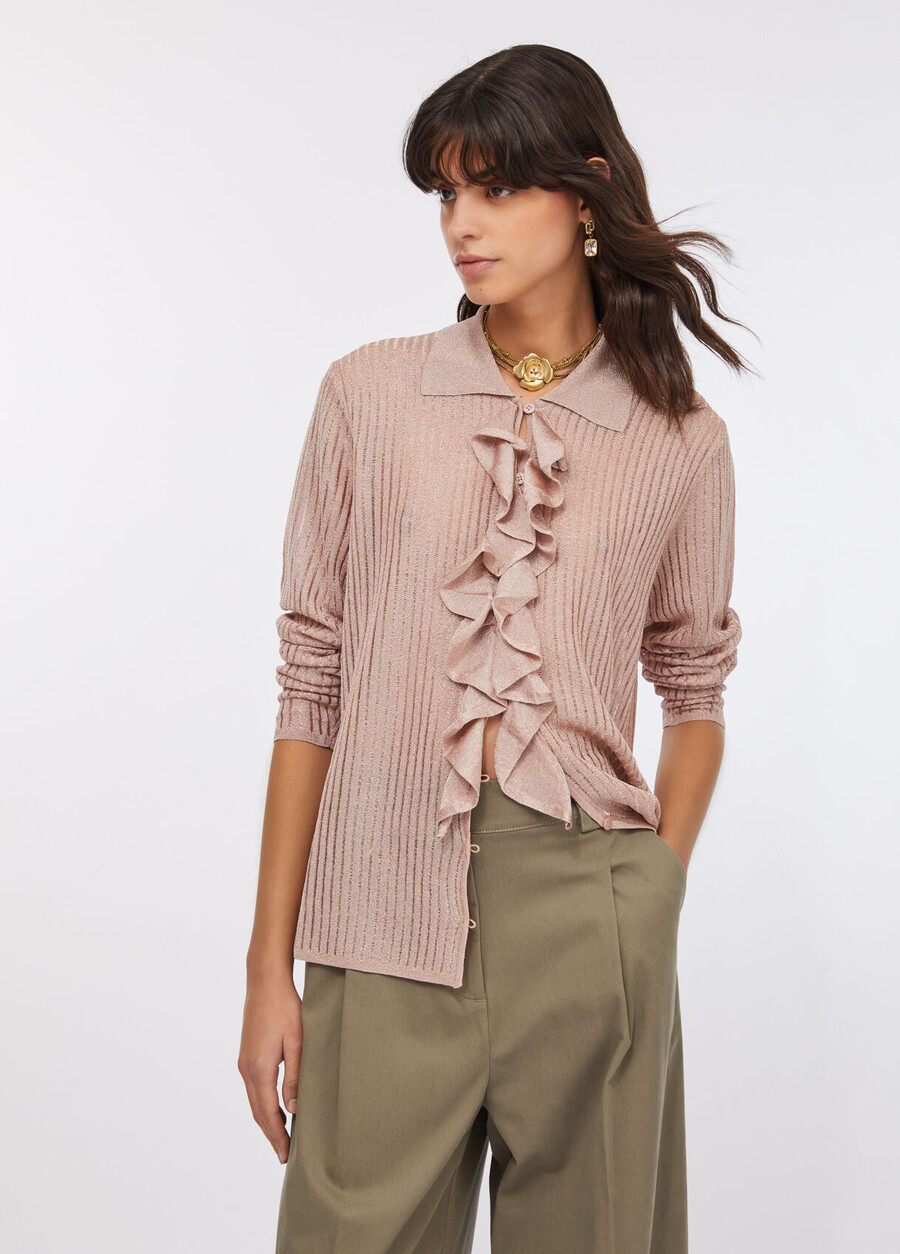 chemise en maille lurex