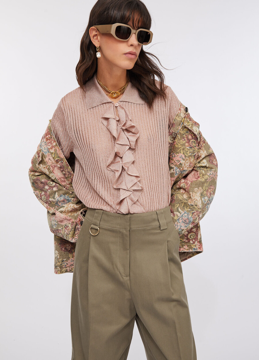 chemise en maille lurex