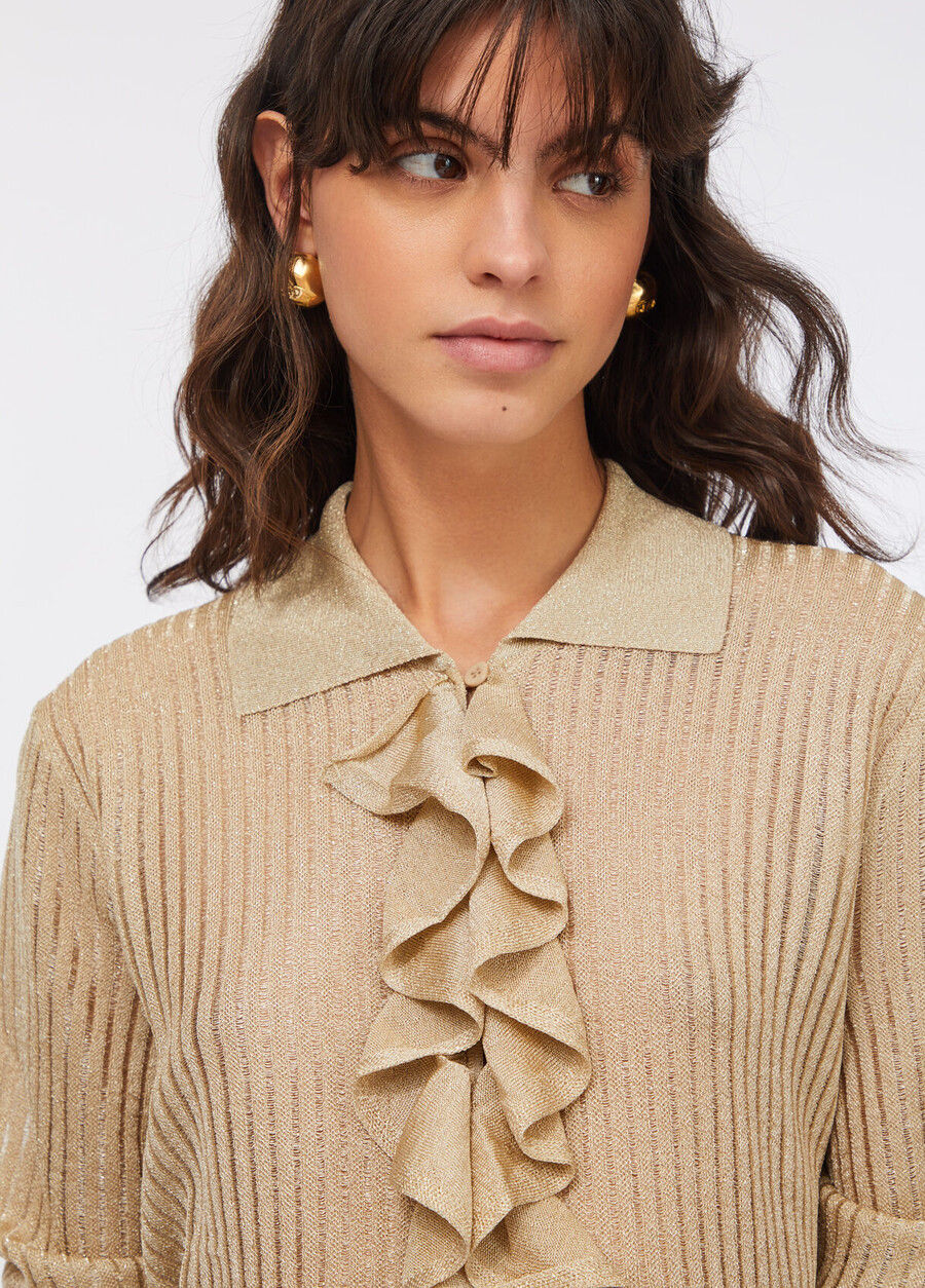 chemise en maille lurex