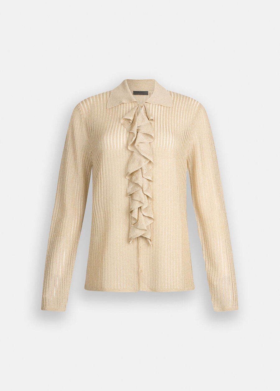 chemise en maille lurex