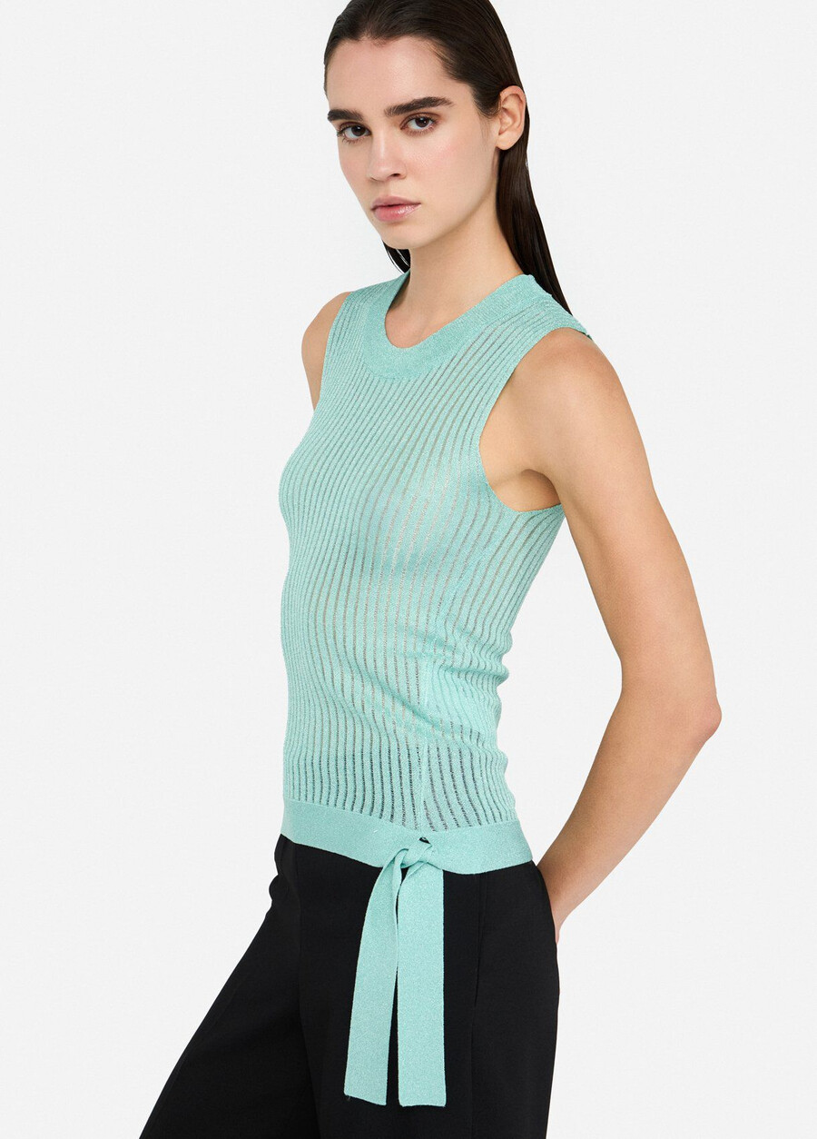 haut en maille lurex