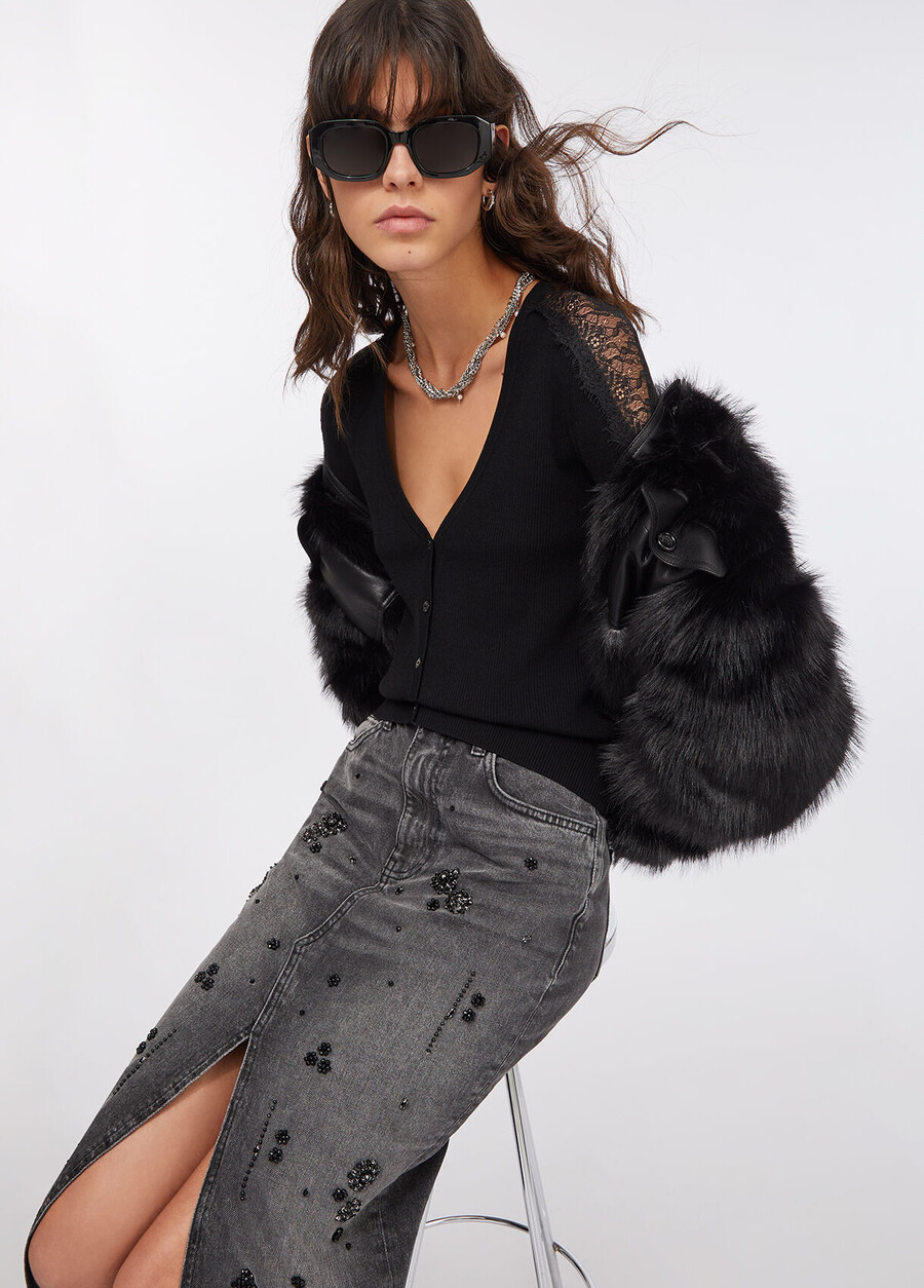 gilet en dentelle