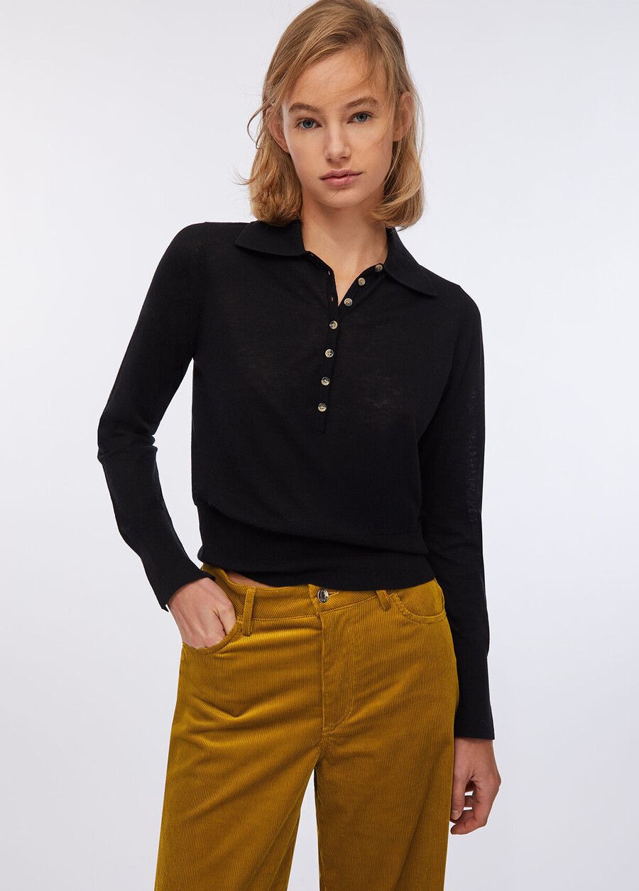 polo en coton et cachemire