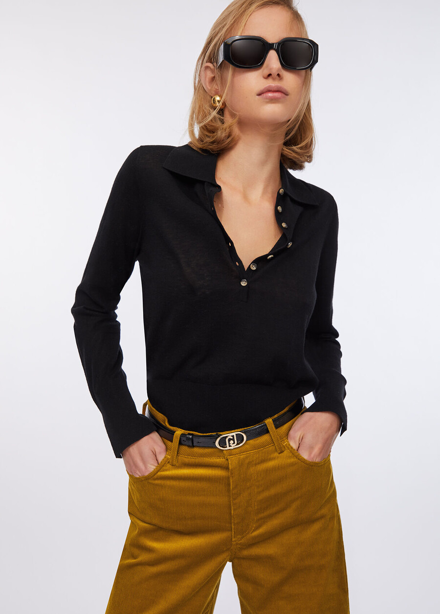 polo en coton et cachemire