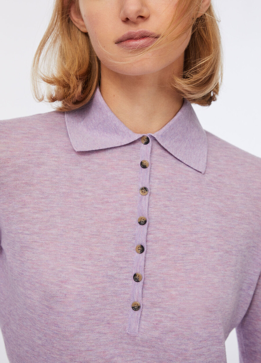 polo en coton et cachemire
