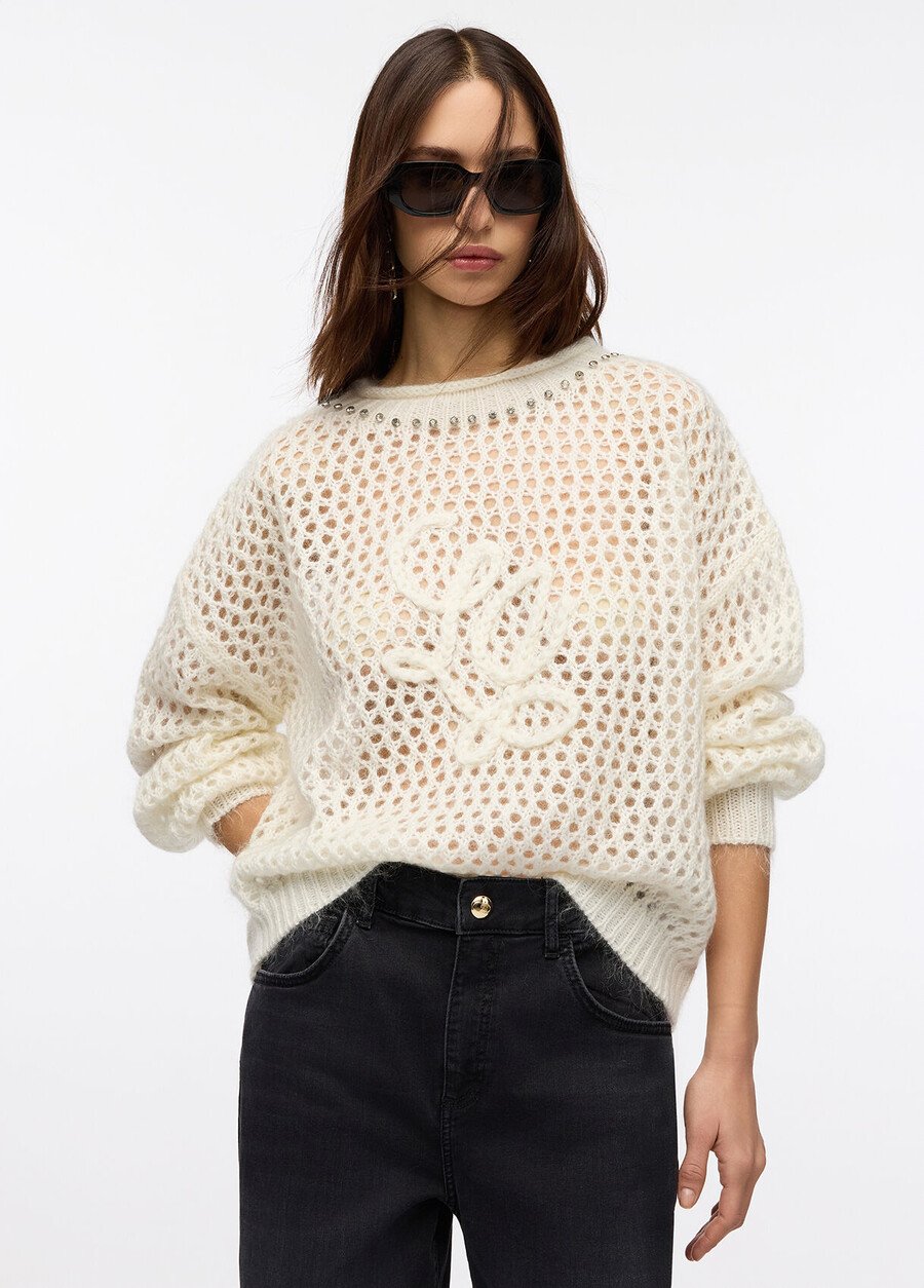 pull en laine et mohair