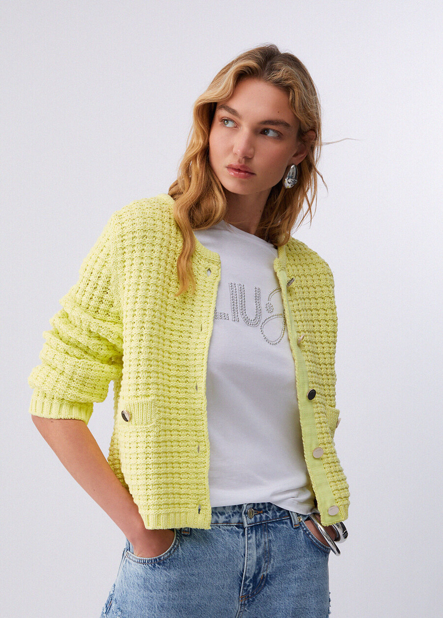 gilet en point décorce