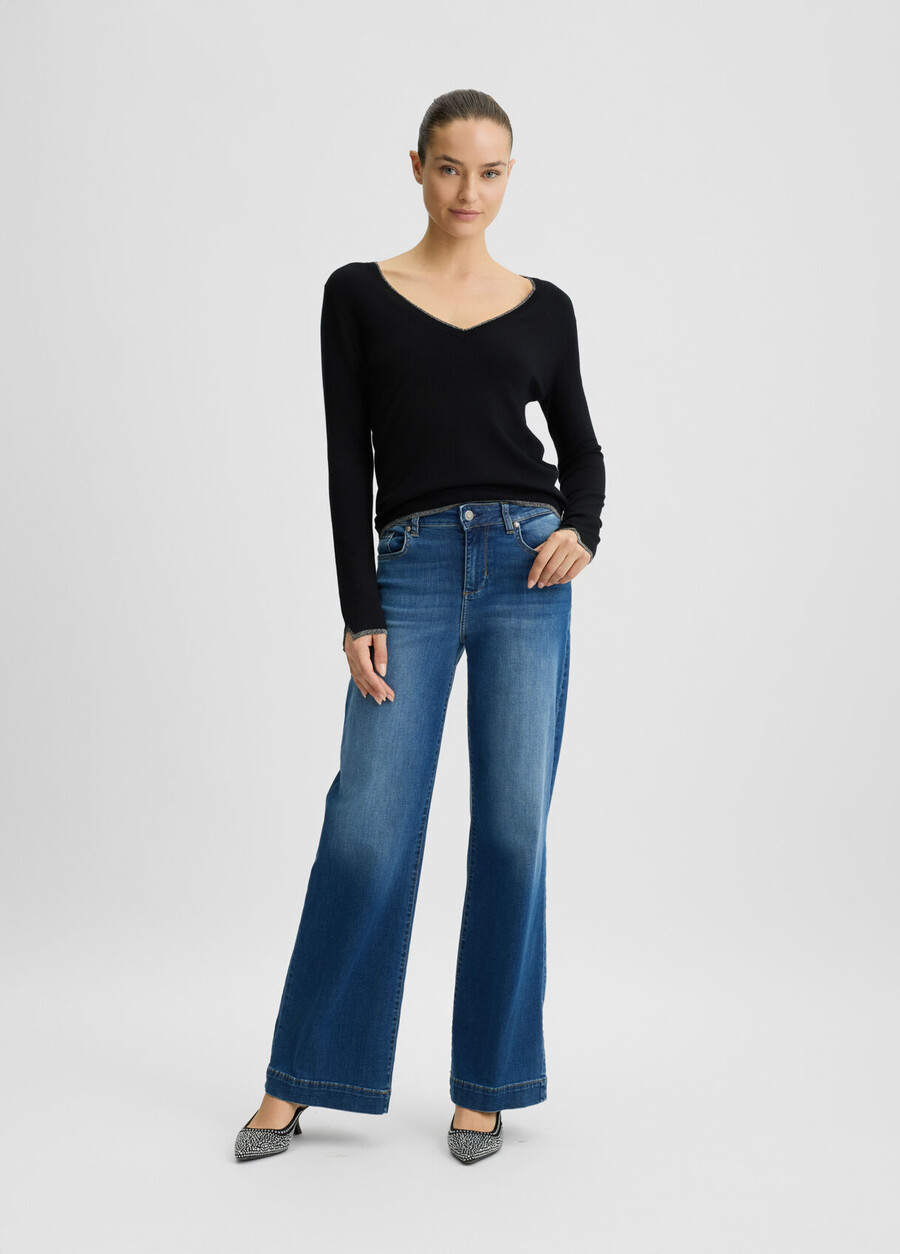 pull à col en v
