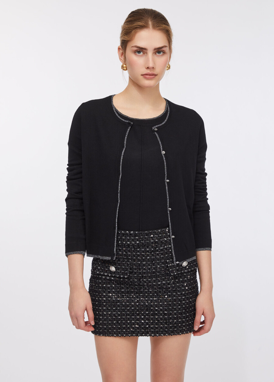 gilet à boutons bijoux