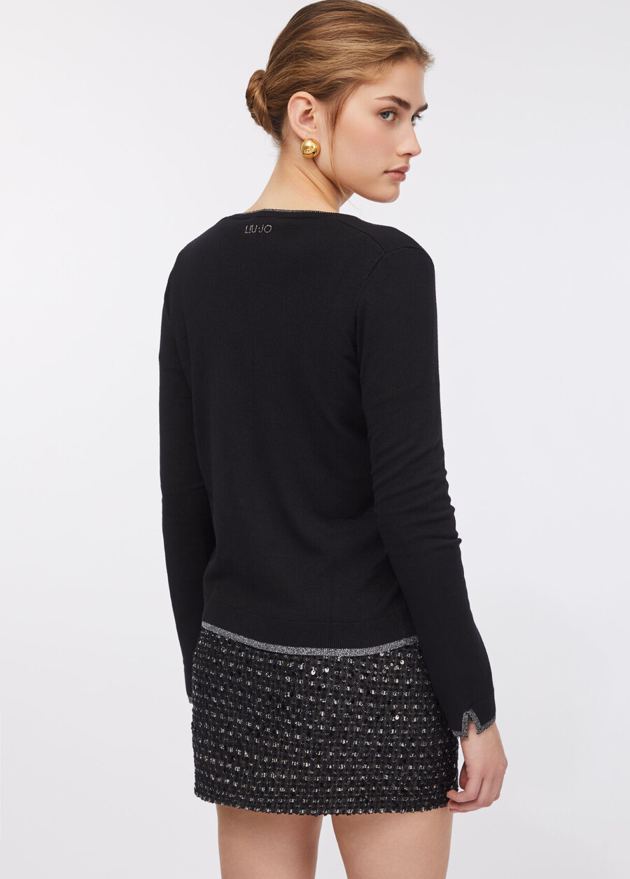 gilet à boutons bijoux