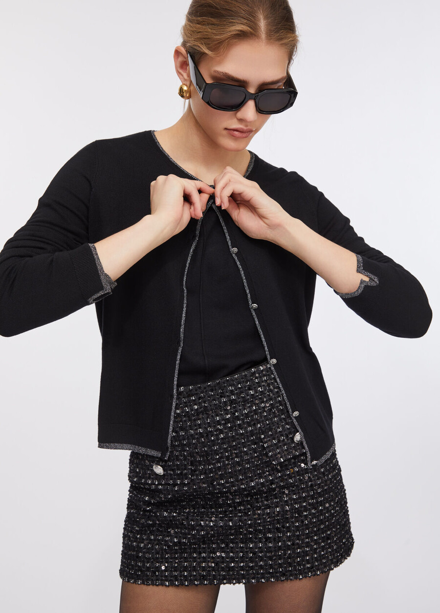 gilet à boutons bijoux