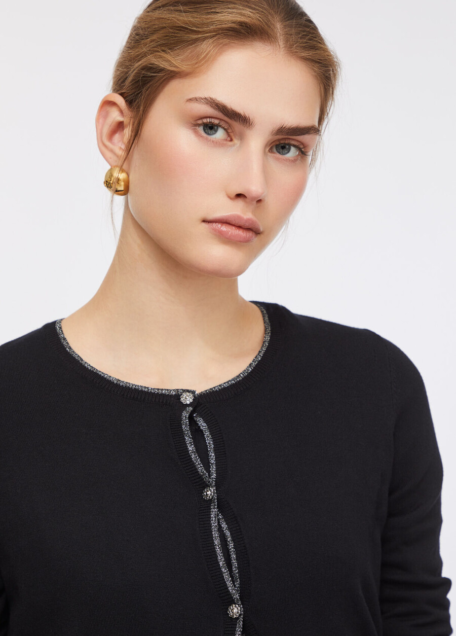 gilet à boutons bijoux