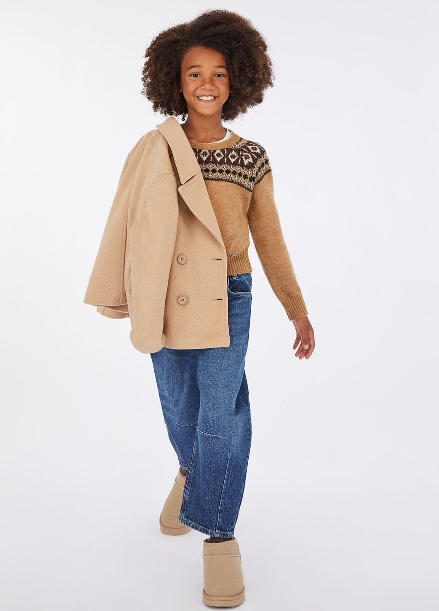 pull en jacquard mélangé alpaga