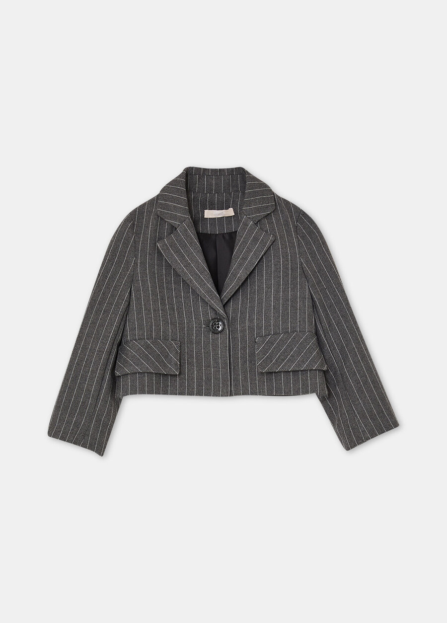 blazer à fines rayures