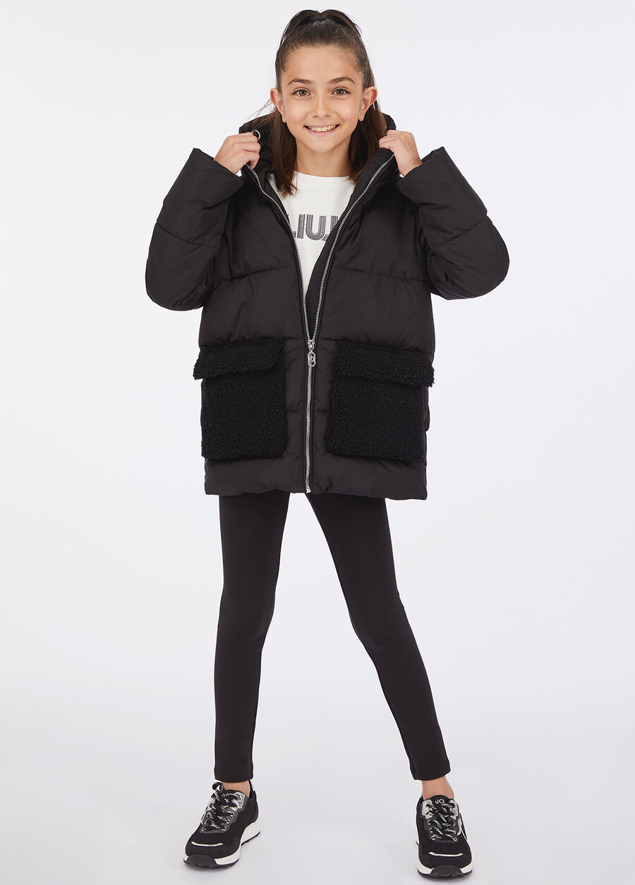 manteau en nylon matelassé