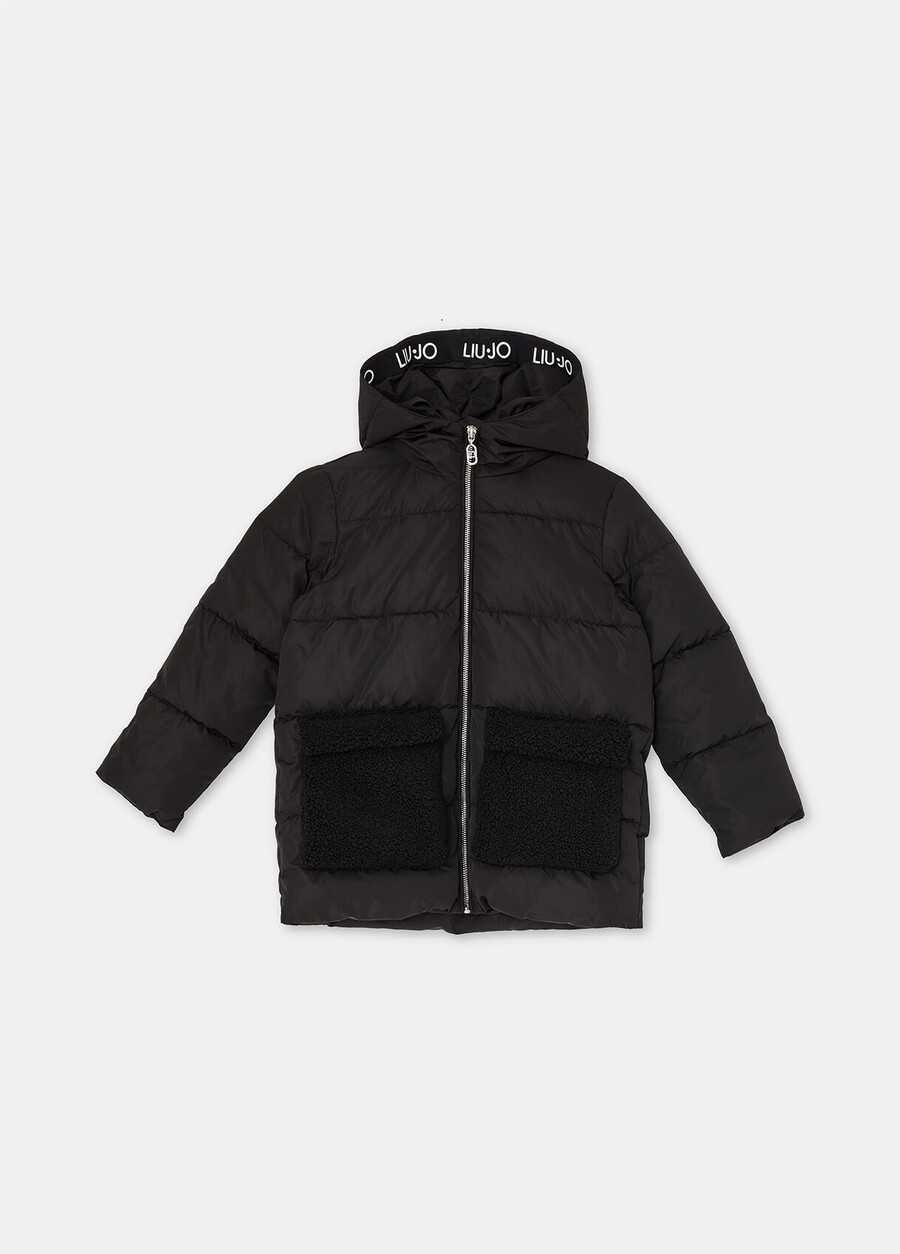 manteau en nylon matelassé