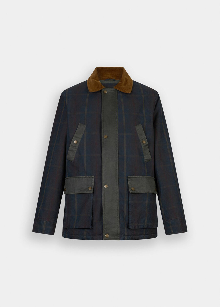 veste en tissu à carreaux
