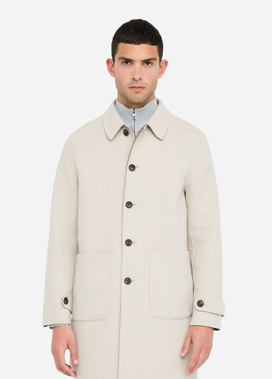 manteau en laine réversible