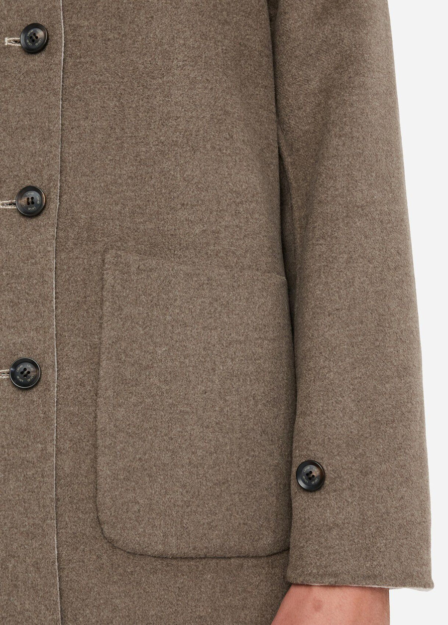 manteau en laine réversible
