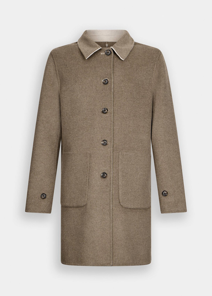 manteau en laine réversible