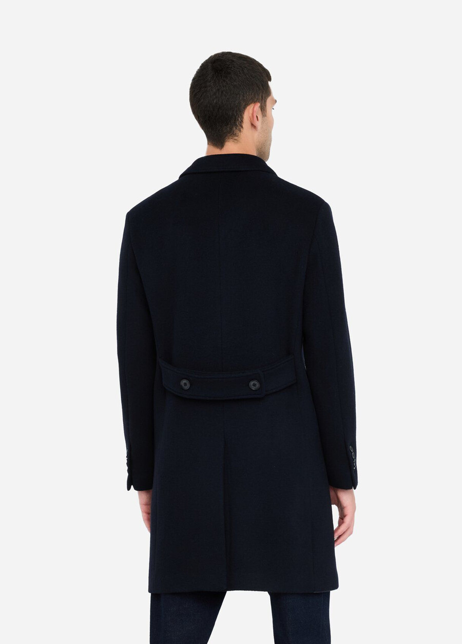 manteau croisé en laine et cachemire