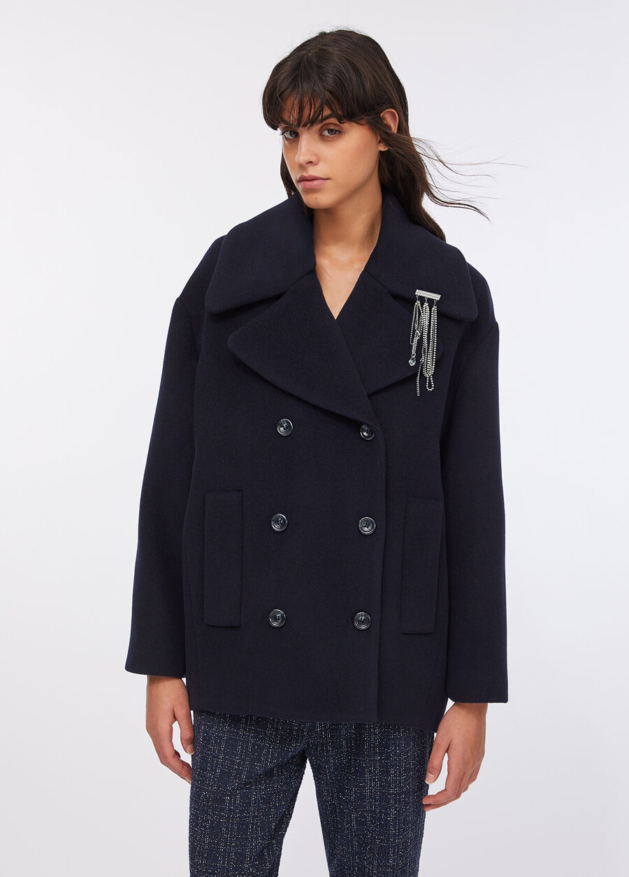 manteau en laine de meilleure qualité liu jo