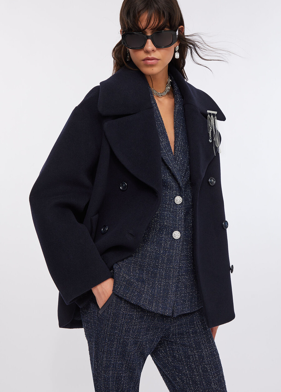 manteau en laine de meilleure qualité liu jo
