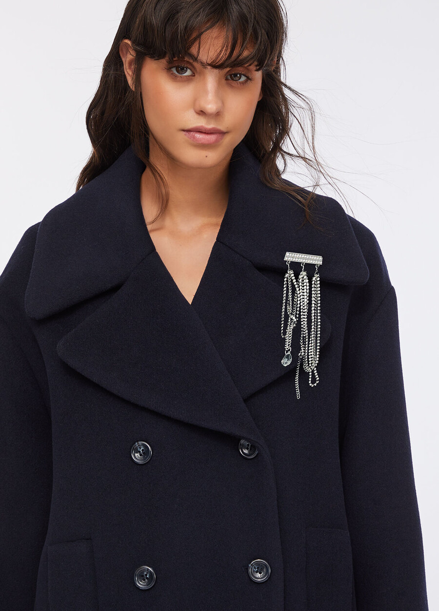 manteau en laine de meilleure qualité liu jo