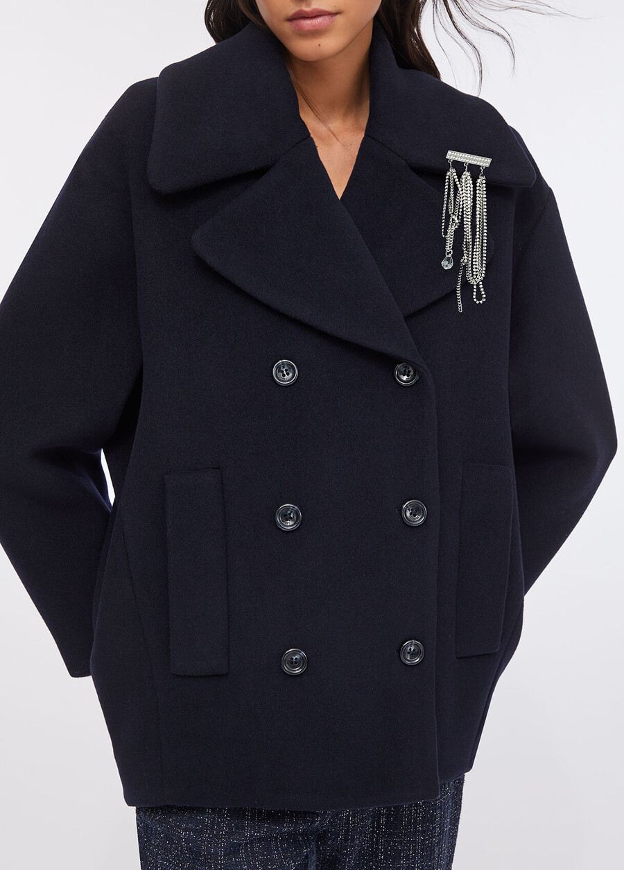 manteau en laine de meilleure qualité liu jo