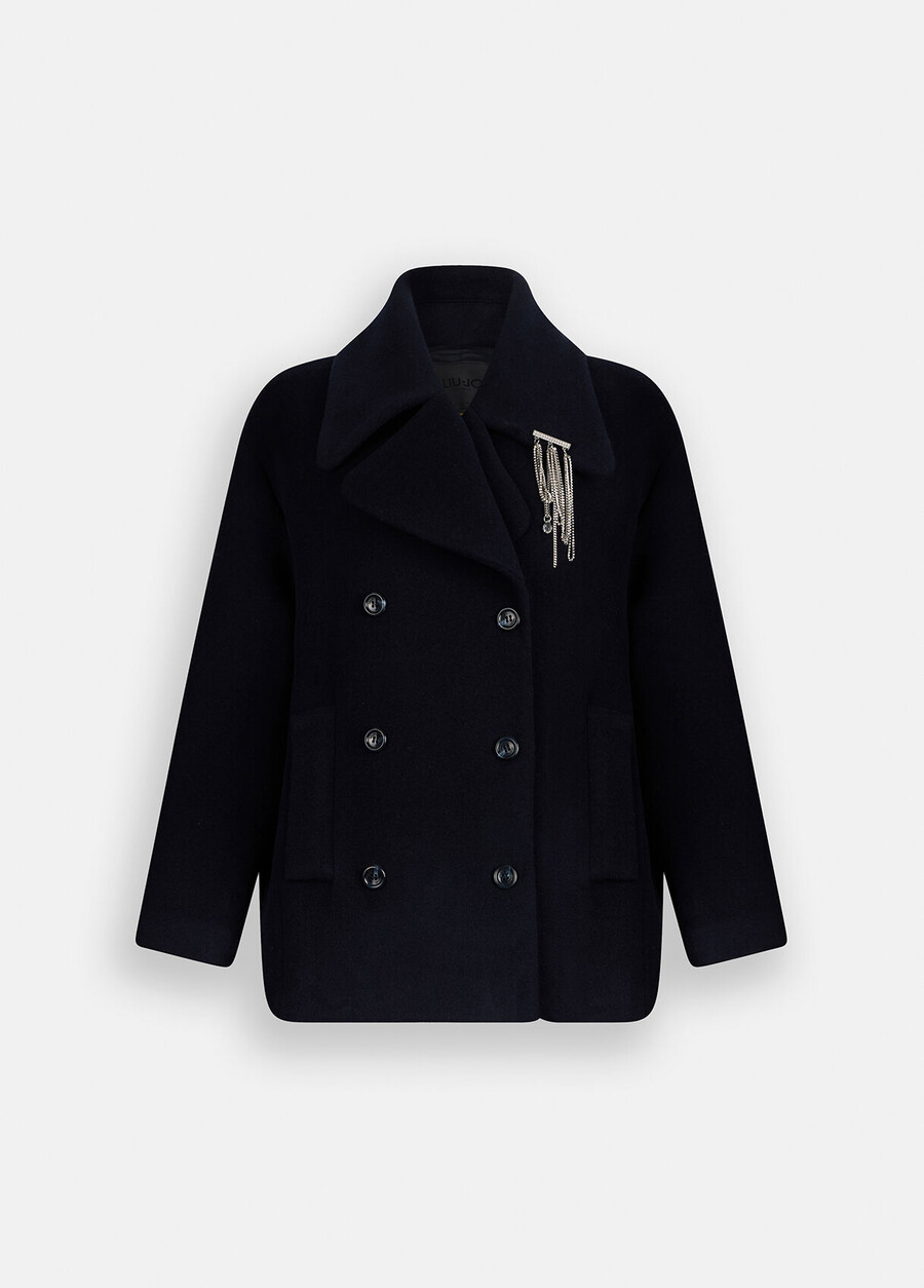 manteau en laine de meilleure qualité liu jo