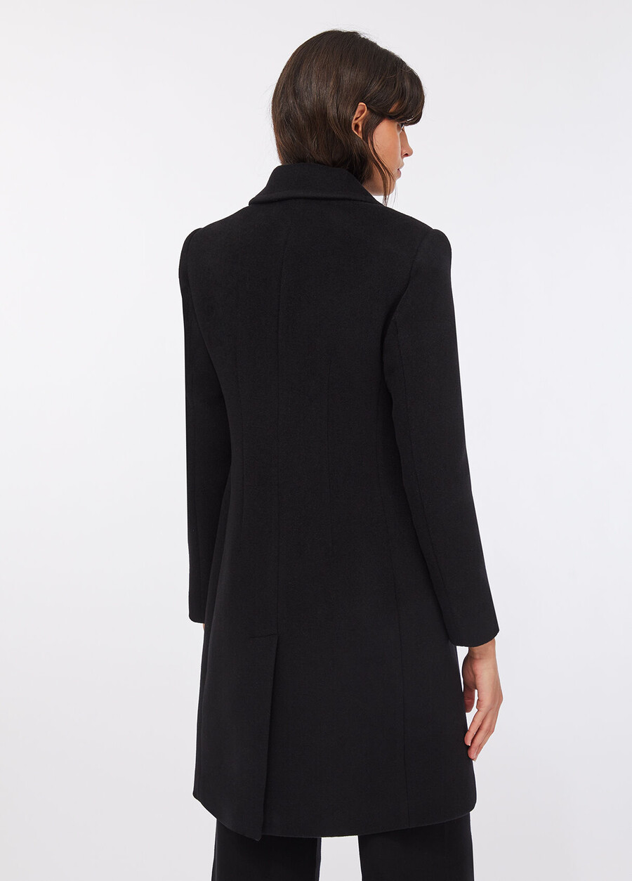 manteau croisé en laine