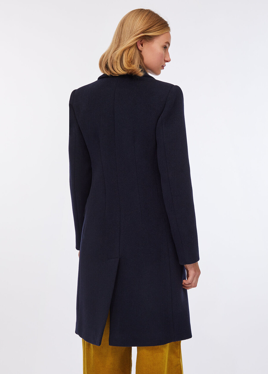 manteau croisé en laine