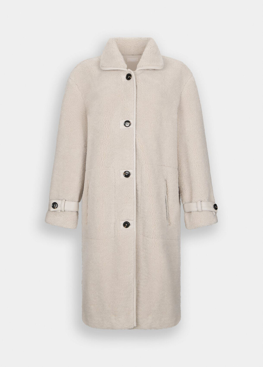 manteau en tissu teddy
