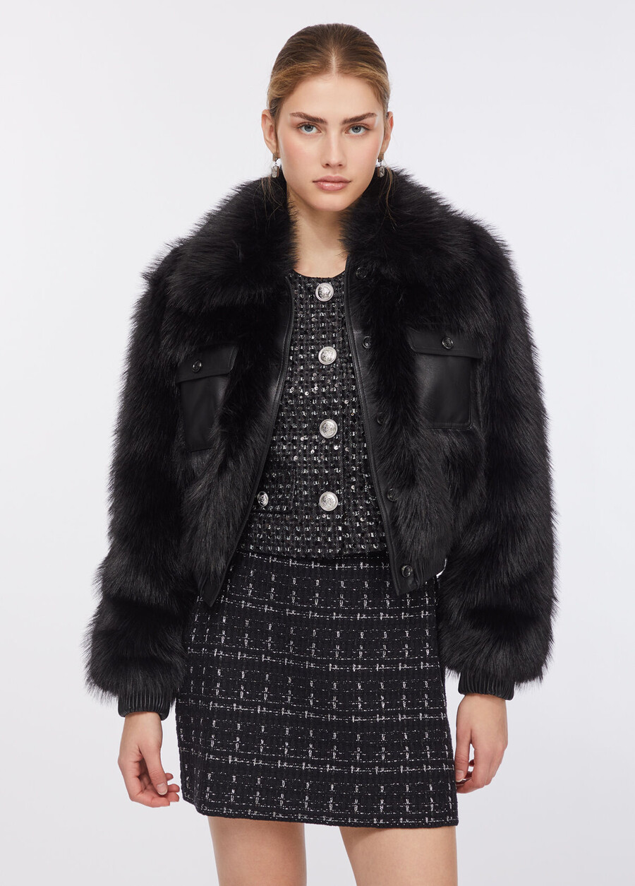veste en fausse fourrure