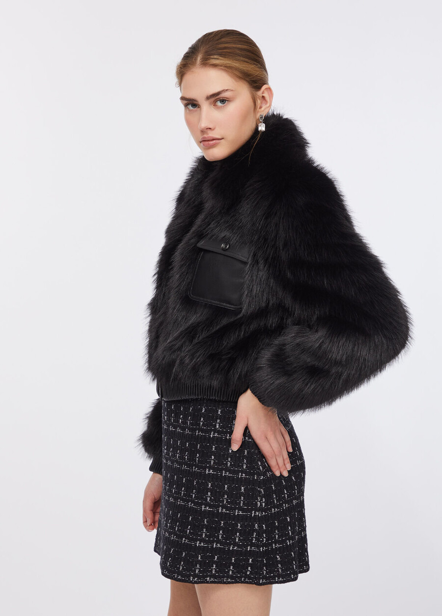 veste en fausse fourrure