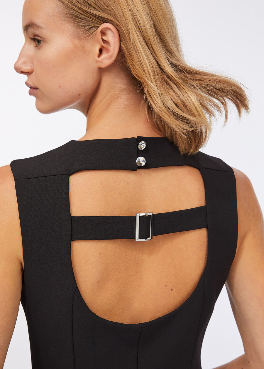 robe tube en crêpe